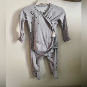 Bonsie Skin to skin babywear footed pajamas